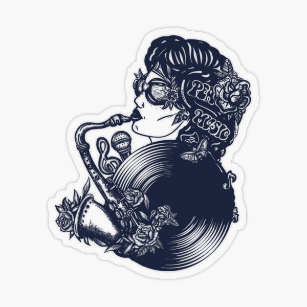 Love music Transparent Sticker