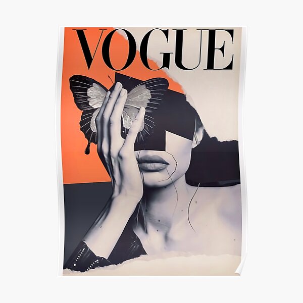 VOGUE Butterfly Vintage Poster
