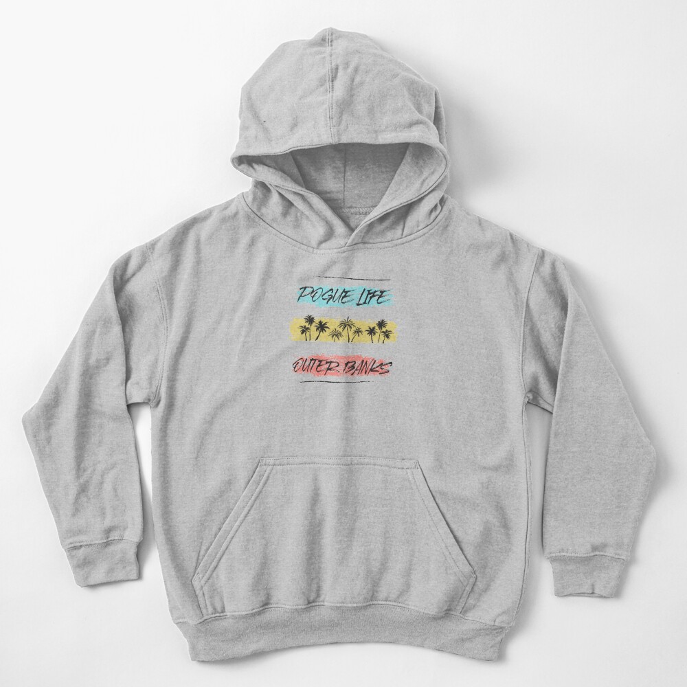 Pogue Life Outer Banks Retro Palm Kids Pullover Hoodie