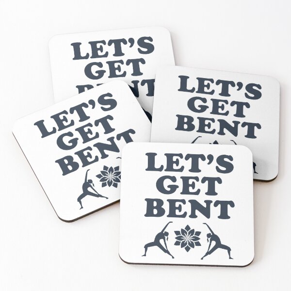 Item preview, Let's Get Bent Yoga Design designed and sold by SideStreetPress.