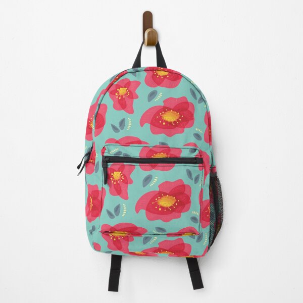 Item preview, Pretty Flowers With Bright Pink Petals On Blue designed and sold by Boriana Giormova.