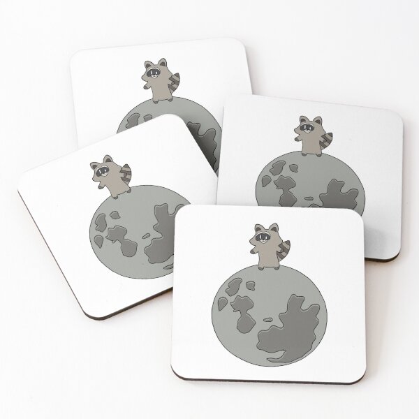 Item preview, Cute Racoon on the Moon designed and sold by Besegrare.