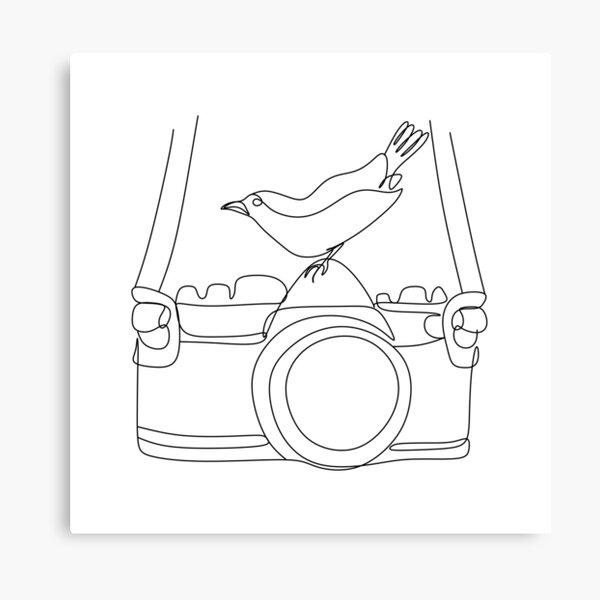 Item preview, photo camera line art. logo for photographer. photo camera line art. Photographer art drawing. Line wall art.  designed and sold by OneLinePrint.