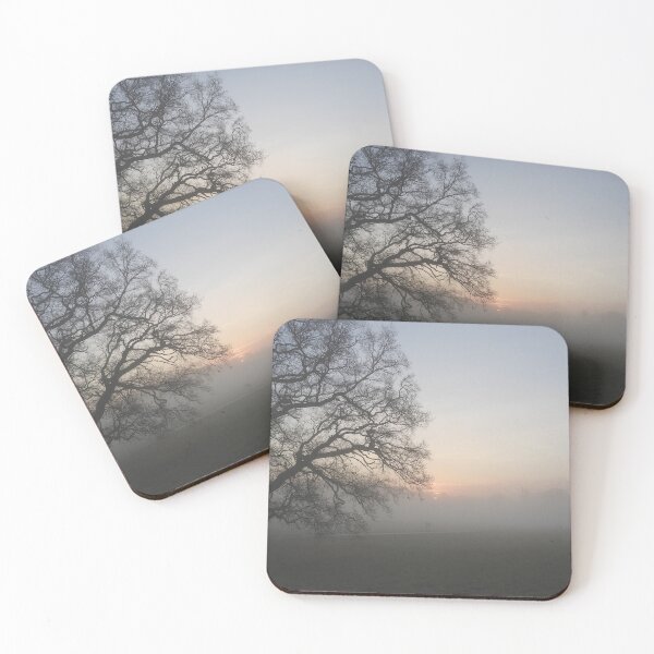 Item preview, Misty Morning Sunrise Bulwell Hall sky scene designed and sold by ThePoodleandCo.