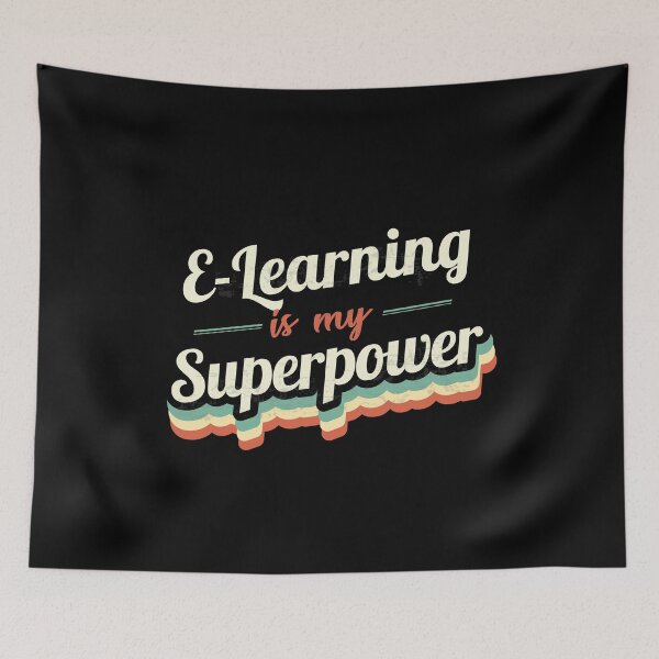 Item preview, E-Learning is my Superpower  designed and sold by Custom365.