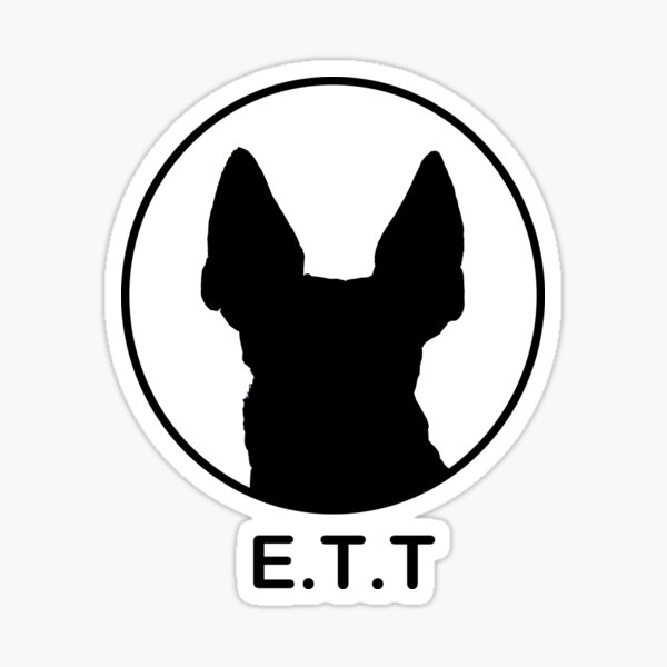 English Toy Terrier E.T.T - Black Sticker