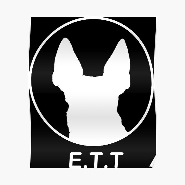 English Toy Terrier E.T.T - white Poster