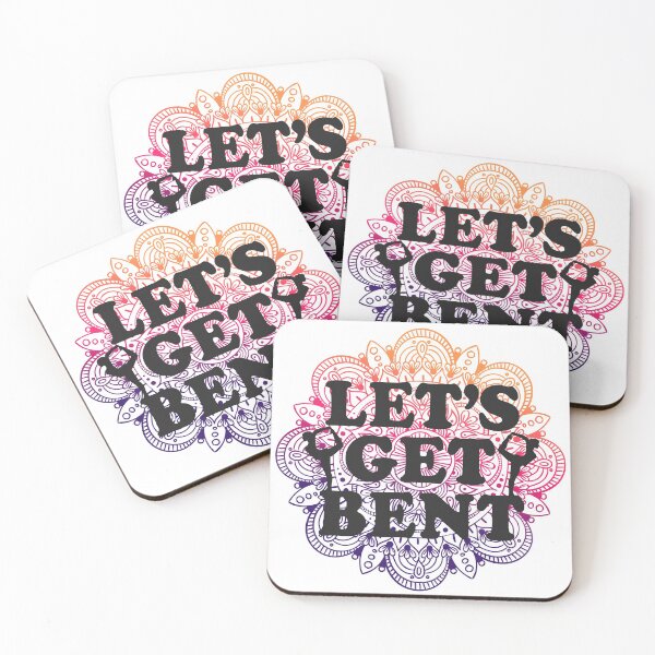 Item preview, Let's Get Bent Yoga Mandala Design designed and sold by SideStreetPress.