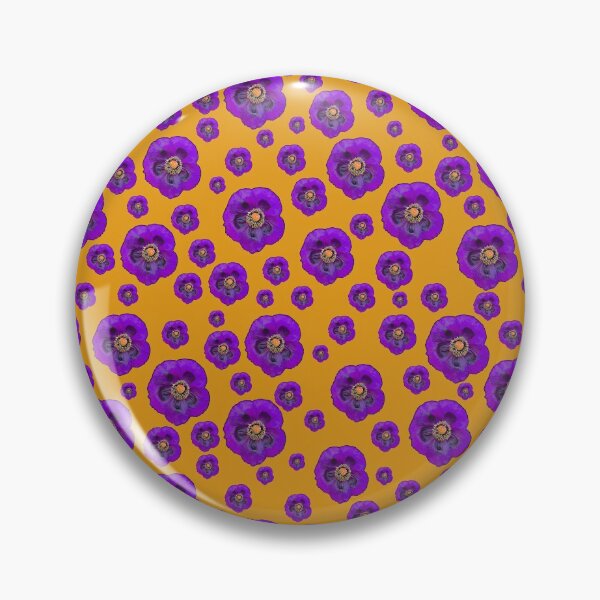 Item preview, Flower Power - Orange / Purple designed and sold by PoppyPod.