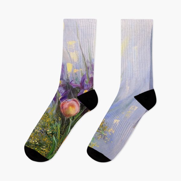Item preview, The Gift from Ariel. Irises, Tulips and Mimosa. designed and sold by Lala Lotos.