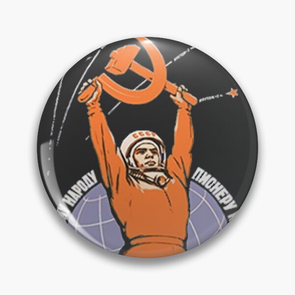 Item preview,  Vintage Soviet Sputnik Gagarin Space USSR CCCP Poster Russia  designed and sold by TopTeeShop.
