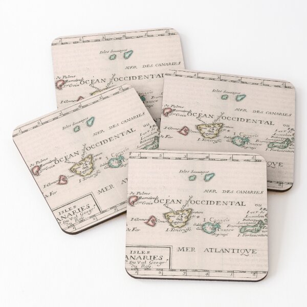 Item preview, Vintage Map of The Canary Islands (1682) designed and sold by BravuraMedia.