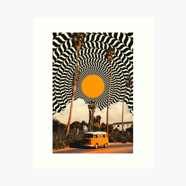 Illusionary Holiday Art Print