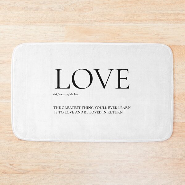 Item preview, Love, The greatest thing you will ever learn, Noun designed and sold by BeebopGraphics.