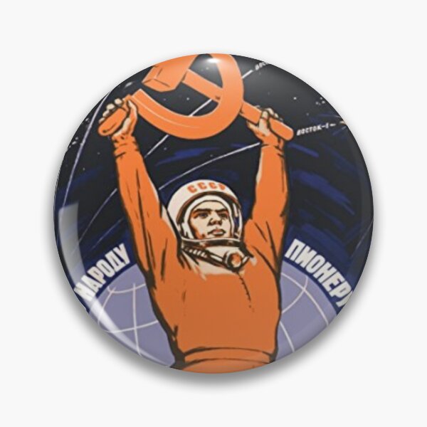 Item preview, Vintage Soviet USSR Propaganda Poster Yuri Gagarin Space Program Retro designed and sold by TopTeeShop.