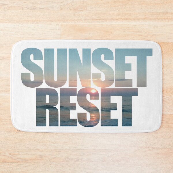 Item preview, Sunset Reset On the Water | Light Blue | Short But Sweet Inspirational Quote designed and sold by cherdoodles.