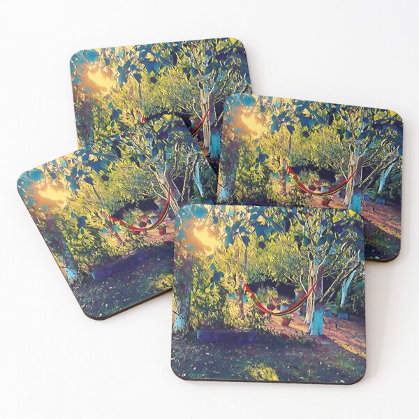 Item preview, Peace and relaxation in a secluded garden, original artwork by Agnès Perry designed and sold by AgnesPerry2020.