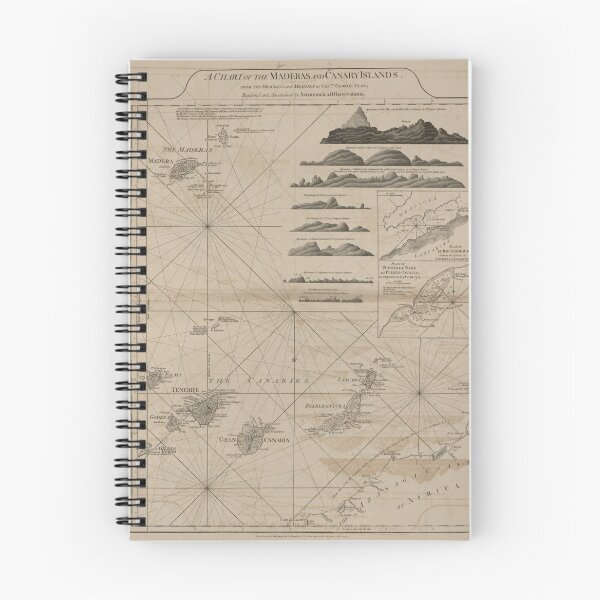 Item preview, Vintage Canary Islands Map (1775) designed and sold by BravuraMedia.