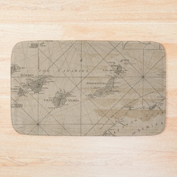 Item preview, Vintage Canary Islands Map (1775) designed and sold by BravuraMedia.