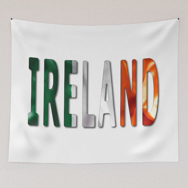 Item preview, Ireland Word With Flag Texture designed and sold by MarkUK97.