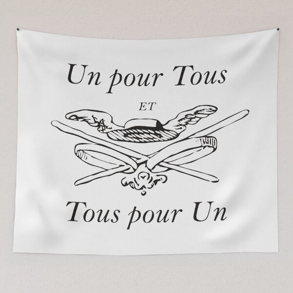 Item preview, Un pour Tous et Tous pour un - All for One and One for All - The Three Musketeers designed and sold by Vintage-TM.