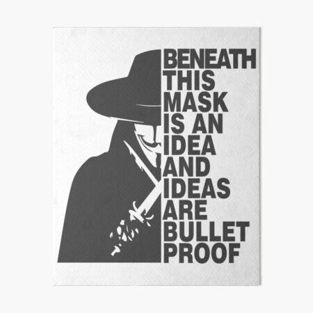 Artikel-Vorschau von Ideen sind kugelsicher - V für Vendetta, designt und verkauft von The Architect Shop.