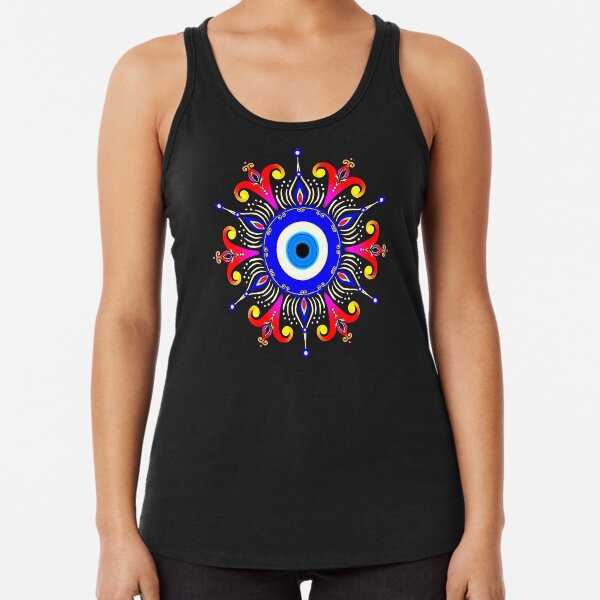 Nazar boncuk, eye bead, evil eye, protection, amulet Racerback Tank Top
