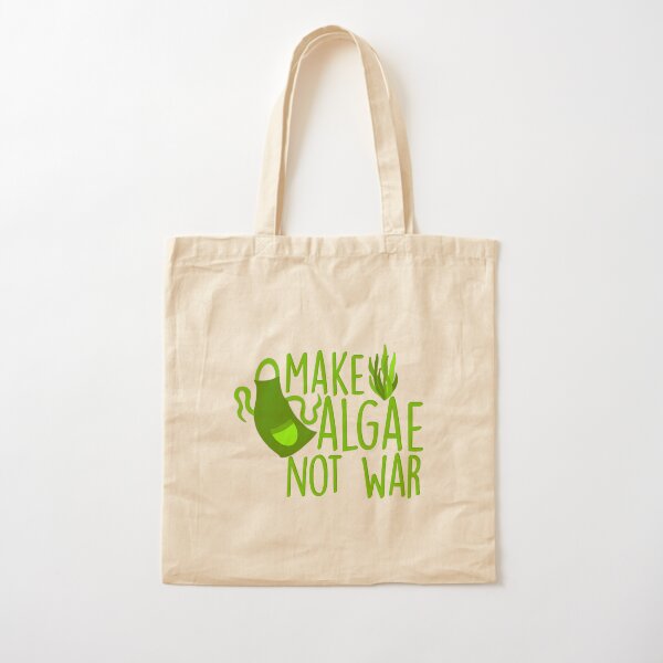 Make Algae Not War Cotton Tote Bag