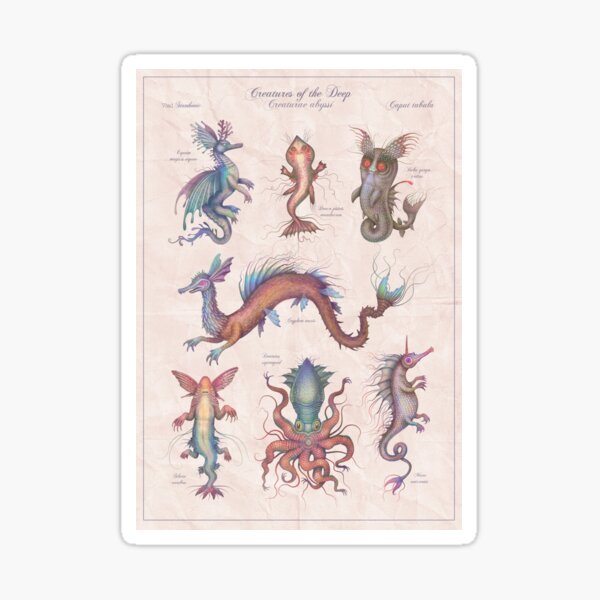 Item preview, Creatures of the Deep designed and sold by Cabinet Of Curiosities by Vlad.