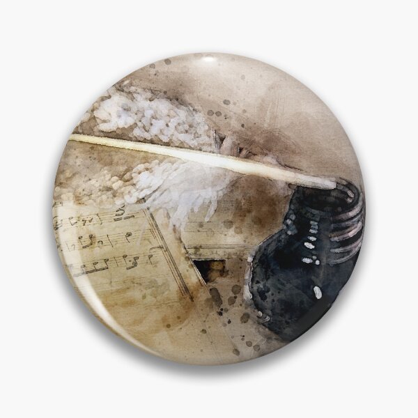 Item preview, Writing of an old musical score watercolor designed and sold by Grégory DUBUS.