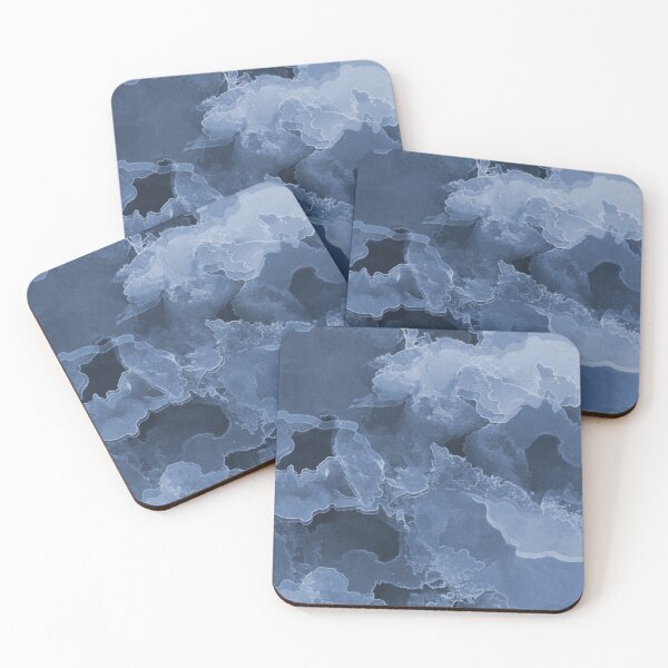 Item preview, Abstract blue watercolor designed and sold by anastasi A.