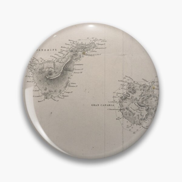 Item preview, Vintage Canary Islands Map (1775) designed and sold by BravuraMedia.