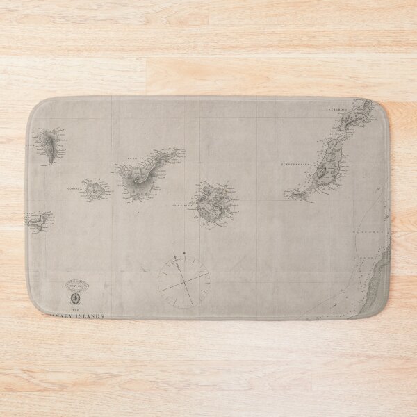 Item preview, Vintage Canary Islands Map (1775) designed and sold by BravuraMedia.