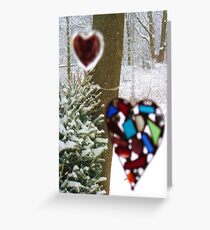 A Snowy (But Warm) Valentine Greeting Card