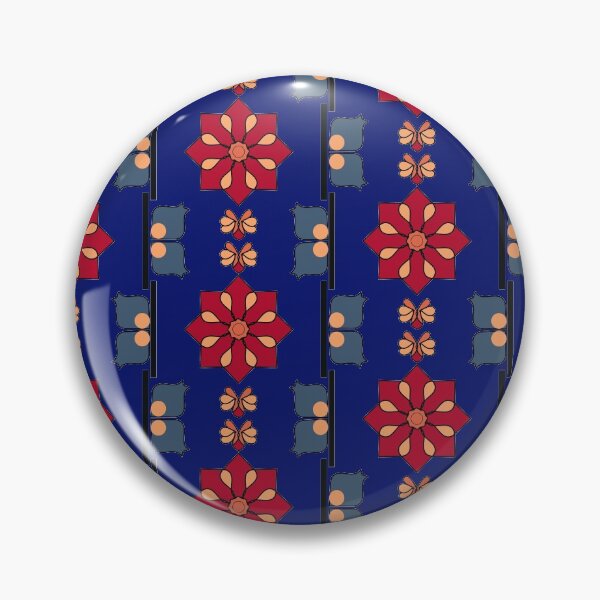 Item preview, Squared & Zoned - Batik Blue designed and sold by BumbleChynxBee.