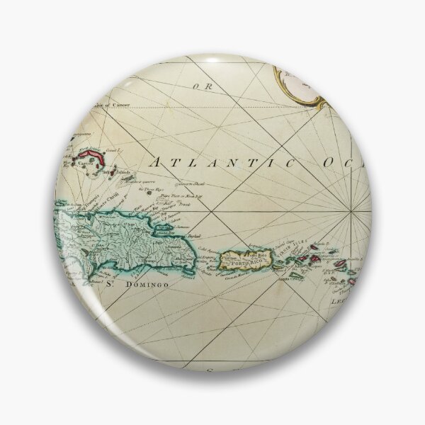 Item preview, Vintage Caribbean Map (1795) designed and sold by BravuraMedia.