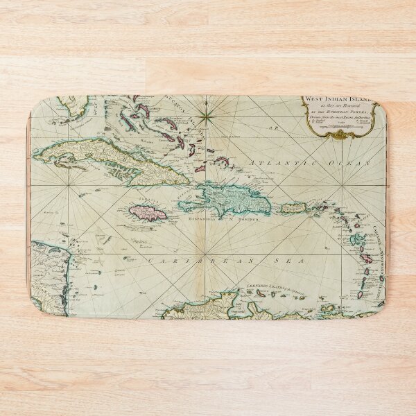 Item preview, Vintage Caribbean Map (1795) designed and sold by BravuraMedia.