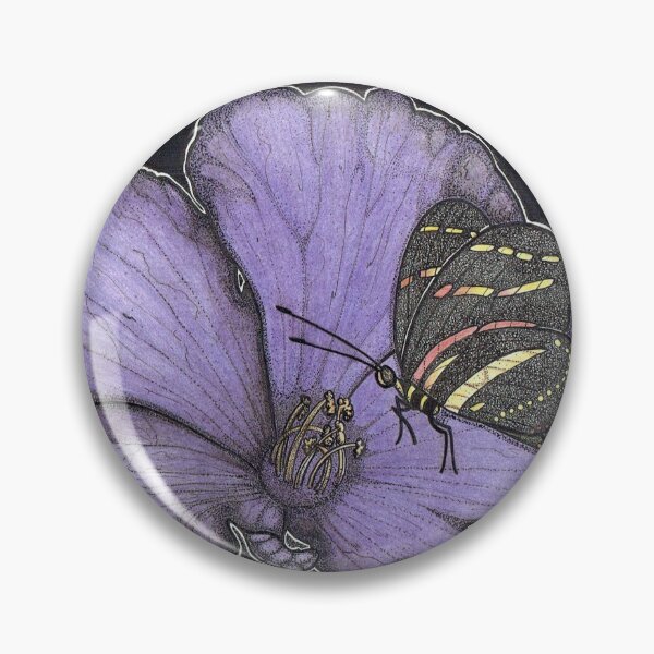 Item preview, MIXED MEDIA, PURPLE FLOWER AND BUTTERFIY designed and sold by penartvt.