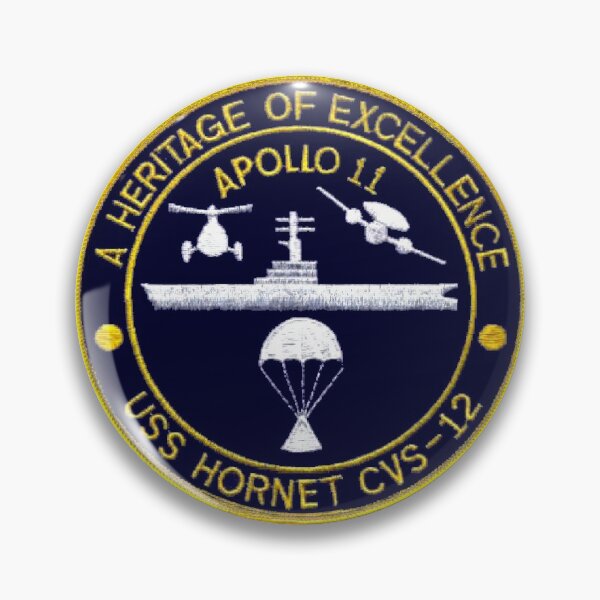 Item preview, USS Hornet CVS-12 "Official" Apollo 11 Recovery Crest designed and sold by Nikki SpaceStuffPlus.