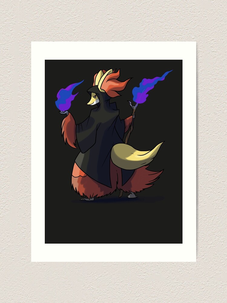 final fantasy delphox dark mage art print by yena kiachi redbubble redbubble