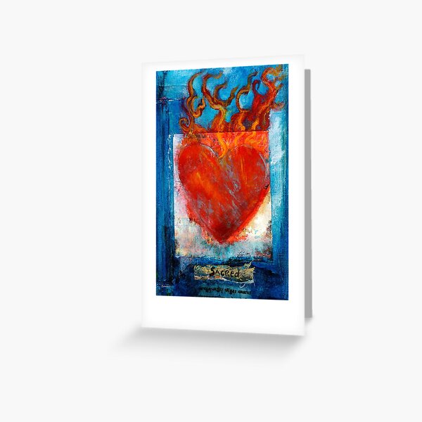 Sacred Sanskrit Heart Greeting Card