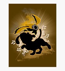Super Smash Bros. Brown Duck Hunt Dog Silhouette Photographic Print