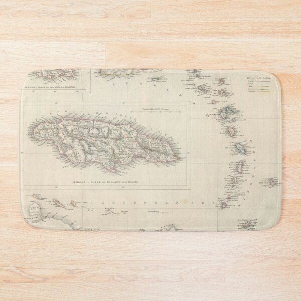 Item preview, Vintage Map of the Caribbean (1848) designed and sold by BravuraMedia.