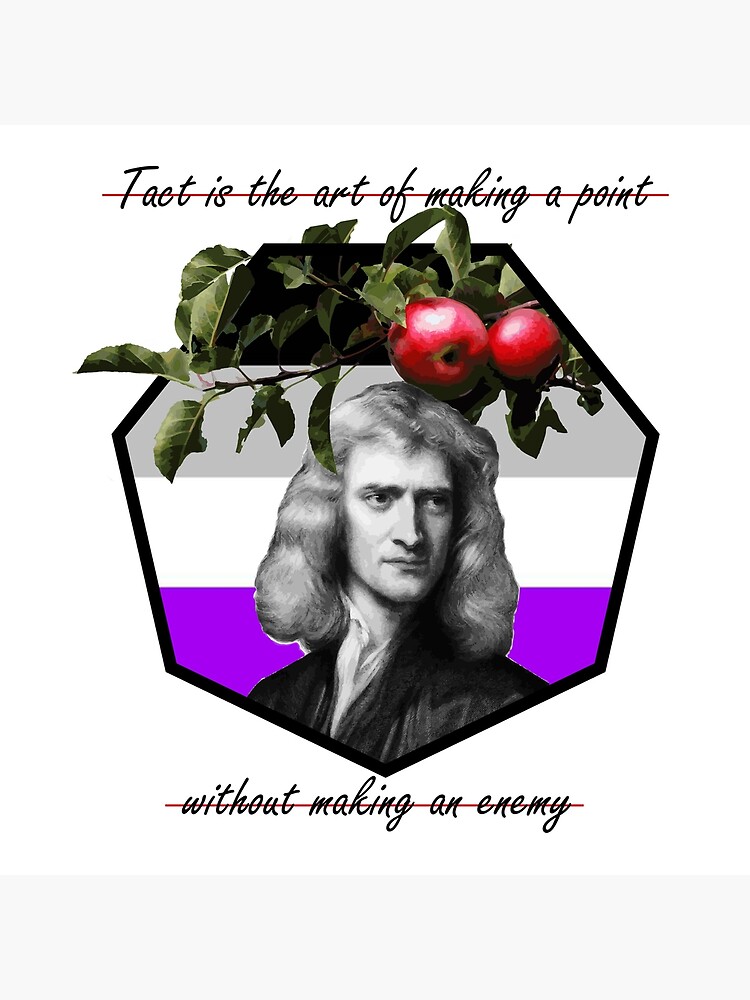 Isaac Newton Asexual Lgbt Collection Poster By Mcimc Redbubble 9159