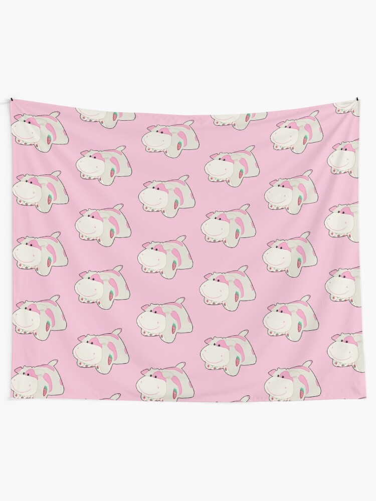 strawberry cow pillow pet