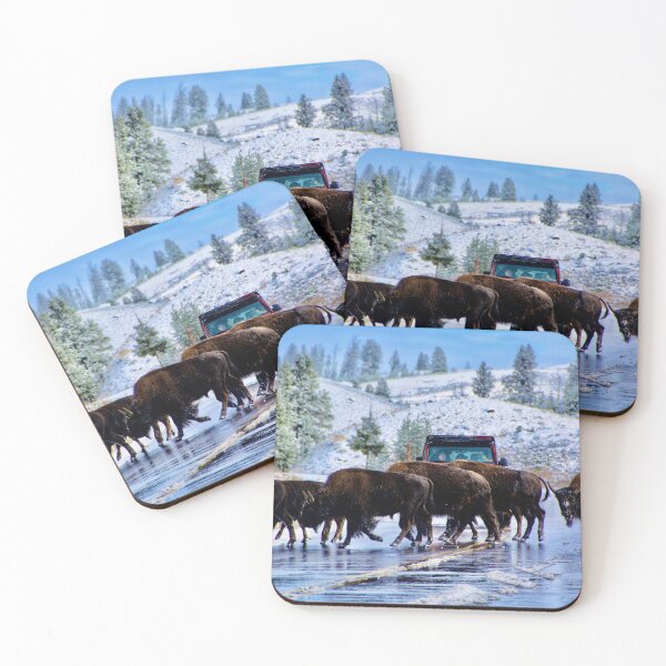 Item preview, Bison herd in Yellowstone  designed and sold by Vsaditya2020.
