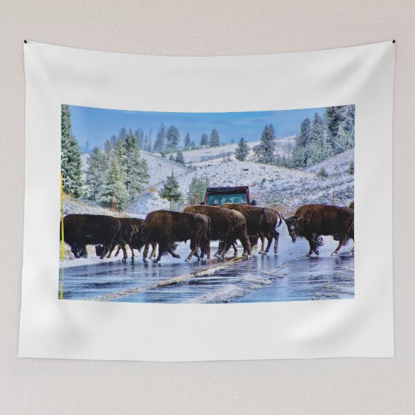 Item preview, Bison herd in Yellowstone  designed and sold by Vsaditya2020.