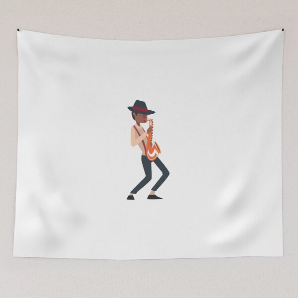 Item preview, Saxophone player designed and sold by withlovefrom.