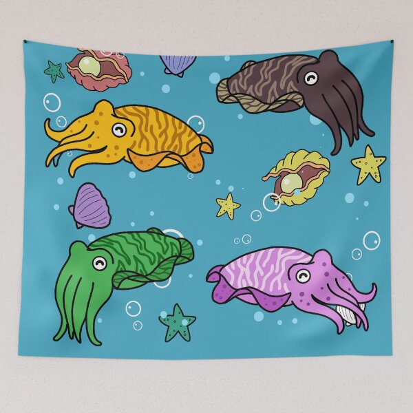 Item preview, Cuttlefish Octopus Kraken Gifts Underwater World Coral Reef Cuttlefish designed and sold by DSWShirts.