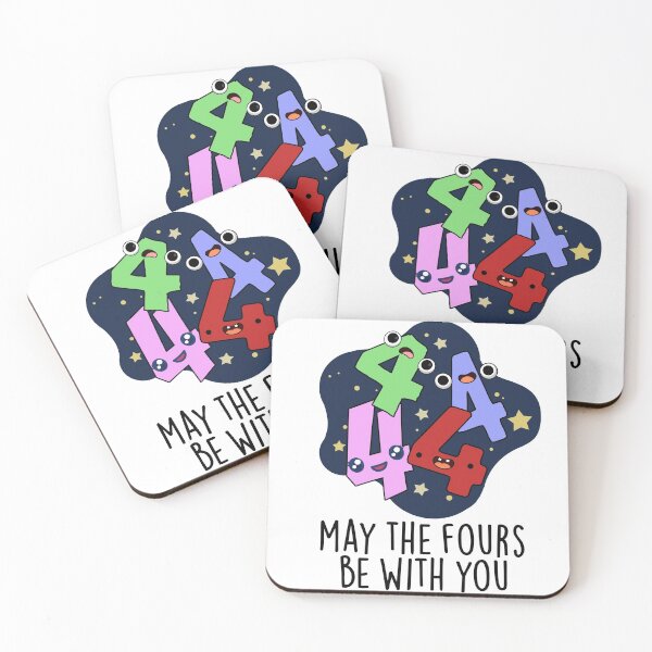 Item preview, May The Fours Be With You Cute Number Pu designed and sold by punnybone.